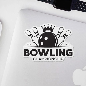 NAKLEJKI WODOODPORNE NA ROWER MIX BOWLING 50 szt