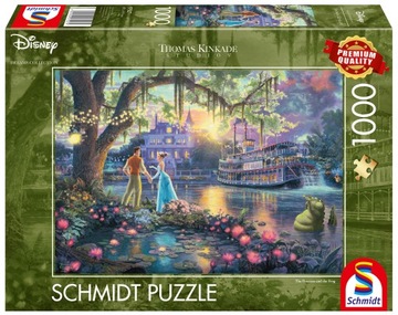 Schmidt PQ Puzzle 1000 THOMAS KINKADE Księżniczka i żaba Disney