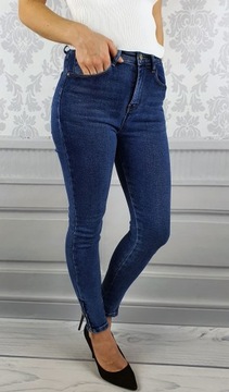 KLASYCZNE DAMSKIE SPODNIE JEANS WYSZCZUPLAJĄCE New