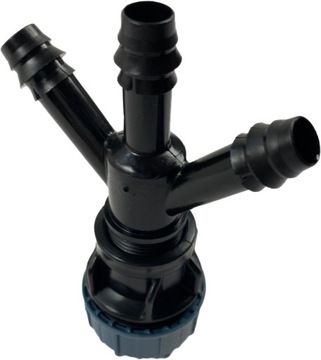 Разводка проходной трубы 25мм на 3 линии