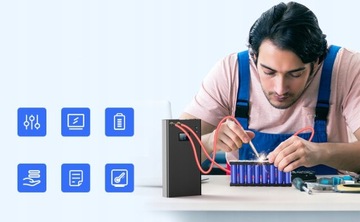 АППАРАТ ДЛЯ ТОЧЕЧНОЙ СВАРКИ С ЖК-дисплеем ДЛЯ 32650, 26650, 18650 ЯЧЕЙ, С USB-ПЕРЕЗАРЯЖКОЙ