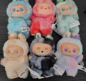 LABUBU Bubble Doll Monster 3 generacja. Cute Bag Key Collection. 15cm