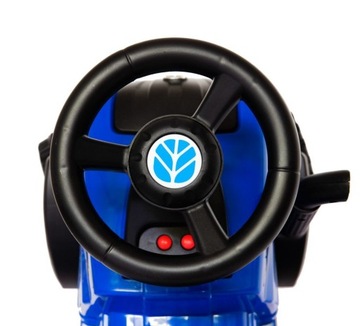 Jeździk odpychacz traktor z przyczepką dźwięk światło NEW HOLLAND niebieski