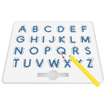 ИГРУШЕЧНАЯ ДОСКА С АЛФАВИТОМ, МАГНИТНЫЕ ШАРИКИ, БУКВЫ