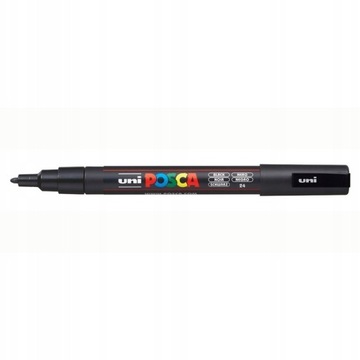 Marker z farbą UNI POSCA PC-3M czarny NaBiurQ