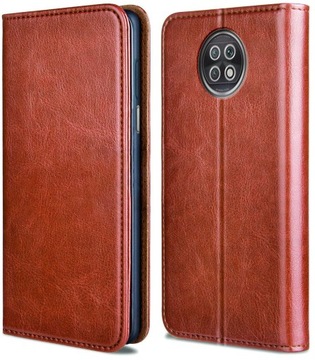 Etui SKÓRZANE do Xiaomi Redmi Note 9T 5G + SZKŁO