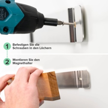 Магнитная полоса для ножей 40 см, дерево акация.