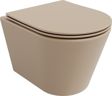 MEXEN RICO MISKA WC RIMLESS DESKA CAPPUCCINO MAT