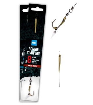 Przypon Nash Ronnie Claw Rig Size 6 Bezzadziorowy