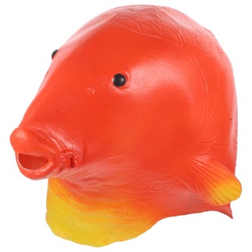 Головной убор карпа с полной головой, реалистичная маска на Хэллоуин