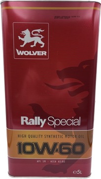 Olej Silnikowy Wolver Rally Special 10W-60 5 L. Made in Germany