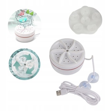 МИНИ-СТИРАЛЬНАЯ МАШИНА 30 Вт БЫТОВАЯ ТУРИСТИЧЕСКАЯ ВЫТЯЖКА USB