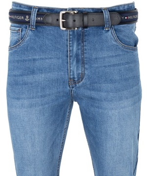 Spodnie jeansy W33 niebieskie dżinsy