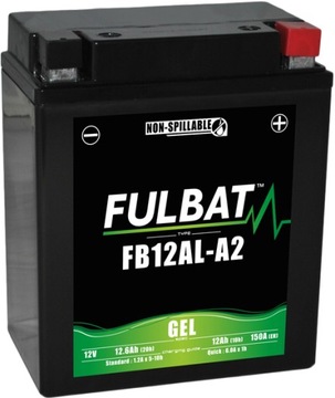 Akumulator żelowy Fulbat YB12AL-A2 12V 12.6Ah 150A