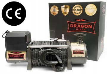 ЛЕБЕДКА DRAGON 6,4 Т, 12 В, ЭЛЕКТРИЧЕСКАЯ АВТОМОБИЛЬНАЯ ЛЕБЕДКА С СИНТЕТИЧЕСКИМ СИСТЕМОЙ