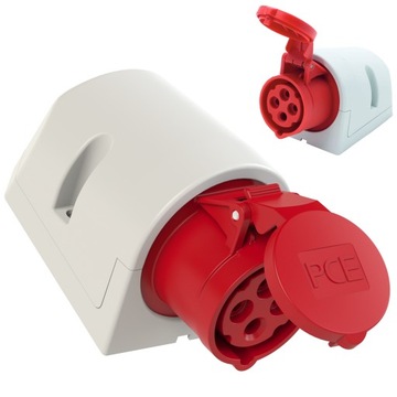 Gniazdo siłowe stałe GS164 16A 400V 4P IP44 PCE