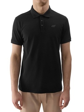 МУЖСКАЯ ФУТБОЛКА ПОЛО 4F ОБЫЧНАЯ СПОРТИВНАЯ ФУТБОЛКА ПОЛО, ХЛОПОК, ПУГОВИНЫ L