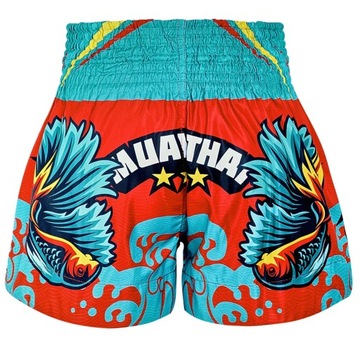 Шорты для тайского бокса TUFF Red Fighting Fish XL