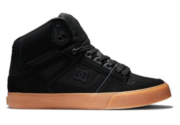 DC Sneakersy Pure High-Top Wc ADYS400043 Black/Gum(Bgm)