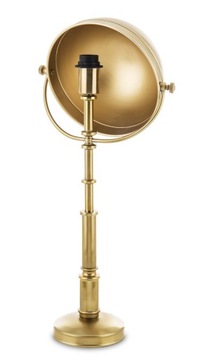 Oryginalna ciekawa złota lampa stołowa nocna retro