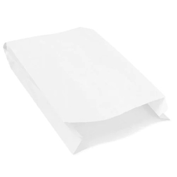 Torebka papierowa fałdowa biała 150x65x290 A1000