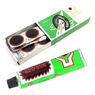 ŁATKI DO DĘTKI ROWEROWEJ ZESTAW NAPRAWCZY 36szt