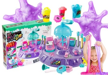 FABRYKA SLIME DUŻY ZESTAW GLUT BROKAT DIY ZESTAW ROBIENIA GLUTÓW BEZ KLEJU!