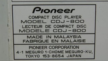 CD-ПЛЕЕР PIONEER CDJ-800