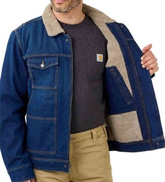 Kurtka Jeansowa Carhartt Denim Sherpa Beech