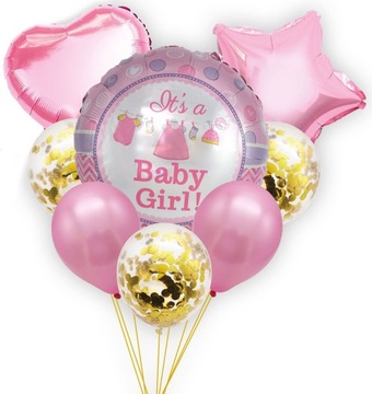 8 BALONÓW BALON FOLIOWY BABY SHOWER IMPREZA BABY