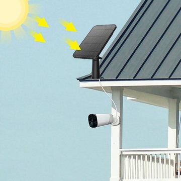 СОЛНЕЧНАЯ ПАНЕЛЬ USB 4 Вт ДЛЯ БЕСПРОВОДНОЙ ВНЕШНЕЙ КАМЕРЫ ВОДОНЕПРОНИЦАЕМОЙ