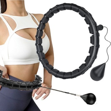 HULA HOP ODCHUDZAJĄCE Z OBCIĄŻNIKIEM SMART Z OBCIĄŻENIEM WYPUSTKAMI FITNESS