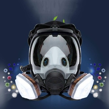 DUST MASK 6800 РЕСПИРАТОР ПОЛНОЛИЦЕВАЯ ДЫХАТЕЛЬНАЯ МАСКА ДЛЯ ПОЖАРА
