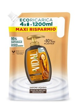 VIDAL mydło w płynie zapas 1200 ml ARGAN OIL