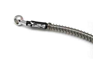 ТОРМОЗНОЙ ШЛАНГ С СЕРЕБРЯНОЙ ОПЛЕТКОЙ 90см