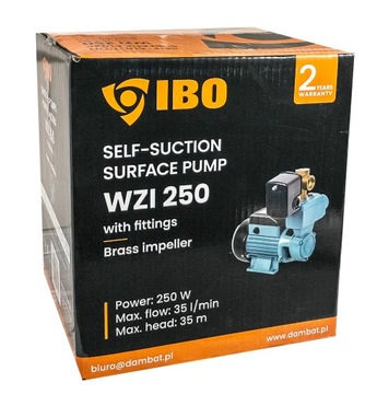 ПОВЕРХНОСТНЫЙ ГИДРОФОРНЫЙ НАСОС WZI 250 IBO С АКСЕССУАРАМИ 35Л/МИН 230В
