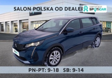 Peugeot 5008 II Crossover Facelifting 1.2 PureTech 130KM 2021 Peugeot 5008 1.2 PureTech Active Pack SS EAT8 SalonPL FVat Zadbany Od Reki
