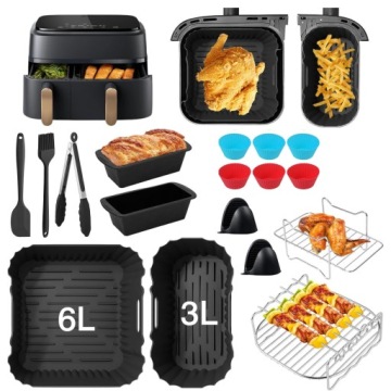 Příslušenství Pro Philips Airfryer Dual Basket 3000/5000 – XXL Sada 17 v 1