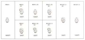Масленки KALAMITKI, набор из 110 ШТ.