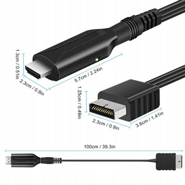 АДАПТЕР АУДИО ВИДЕО КОНВЕРТЕР PS1/PS2 В HDMI