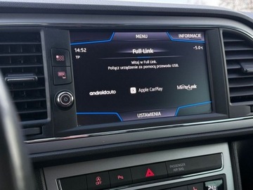 Seat Leon III Hatchback Facelifting 1.5 EcoTSI 130KM 2019 Seat Leon Faktura VAT 23 Gwarancja Tempomat ACC Swiatla LED 1.5, zdjęcie 24