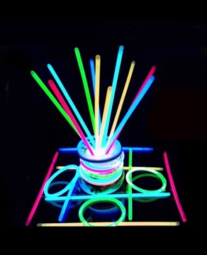Светящиеся флуоресцентные светодиодные палочки, дубинки, 50 шт., световые палочки, трубка, игра