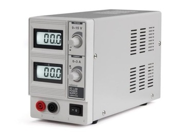Zasilacz laboratoryjny 0-15VDC/0-3A serwisowy