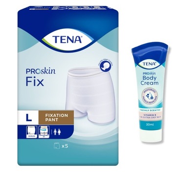 Majtki 5szt elastyczne wielorazowe połogu podkładów podpasek L Krem 20ml