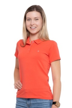 ЖЕНСКАЯ РУБАШКА ПОЛО С КОРОТКИМ РУКАВОМ, ХЛОПОК ПРЕМИУМ МОРАЖ, размер 3XL