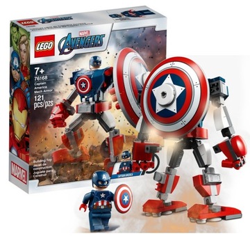 LEGO Marvel 76168 Бронированный робот Капитана Америки