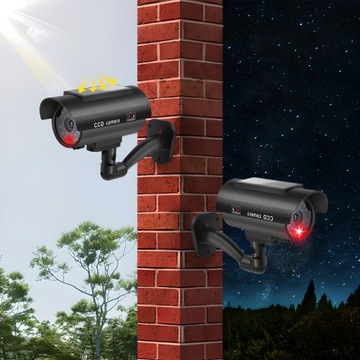 ATRAPA KAMERY CCTV KAMERA MIGAJĄCA DIODA LED SOLARNA