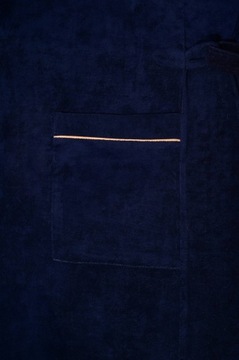 ХЛОПКОВЫЙ МУЖСКОЙ ХАЛАТ, ЗАВЯЗАННЫЙ НА ТАЛИИ - XL, ТОНКИЙ, С КАРМАНАМИ, БОЛЬШОЙ