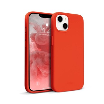 Задняя крышка силиконовый чехол Crong Apple Iphone 13 Mini Red