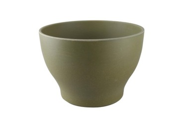 Ekologiczna donica bambusowa kolor ZIELONY śr.25cm